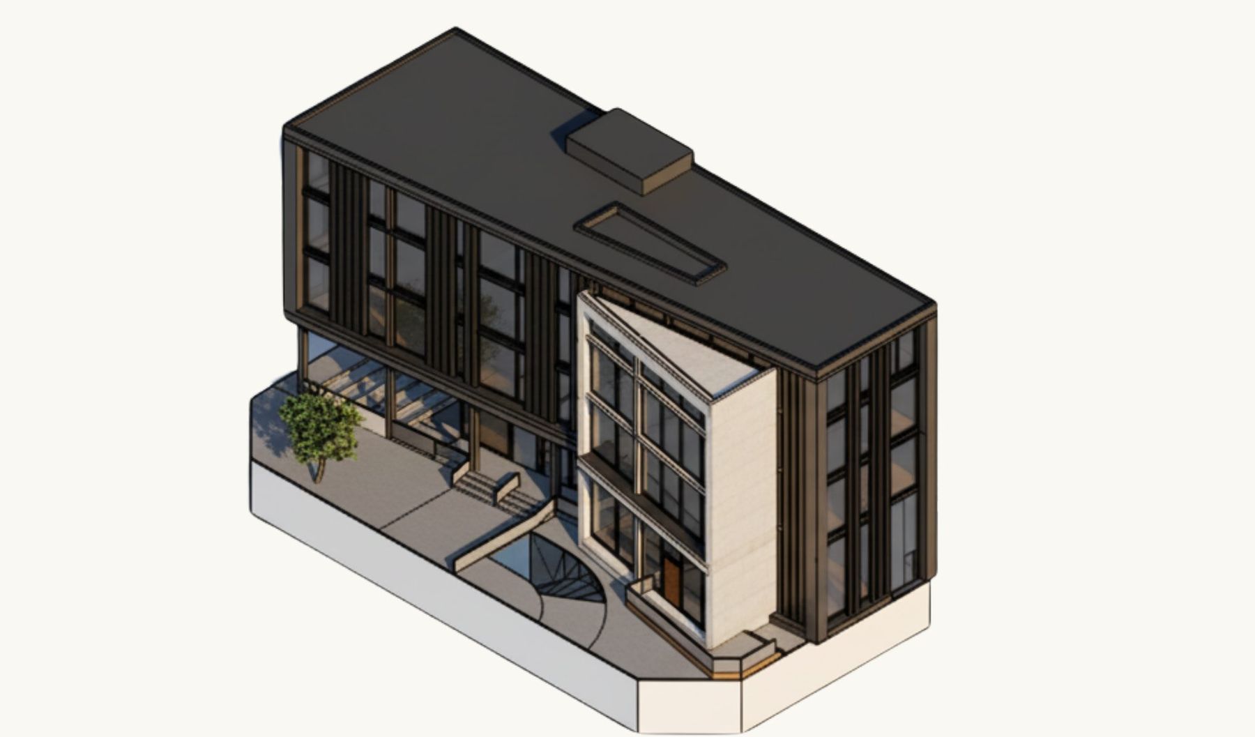 Isométrica de la Escuela de Artes Visuales