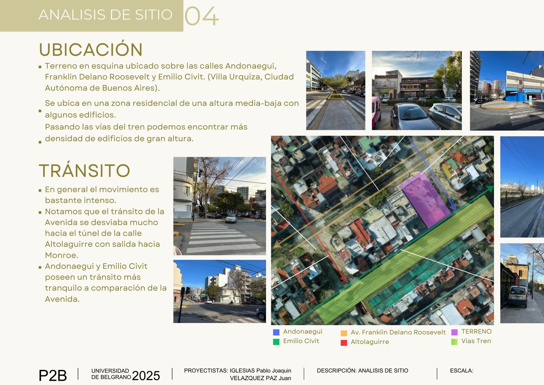 Análisis de sitio, ubicación y tránsito